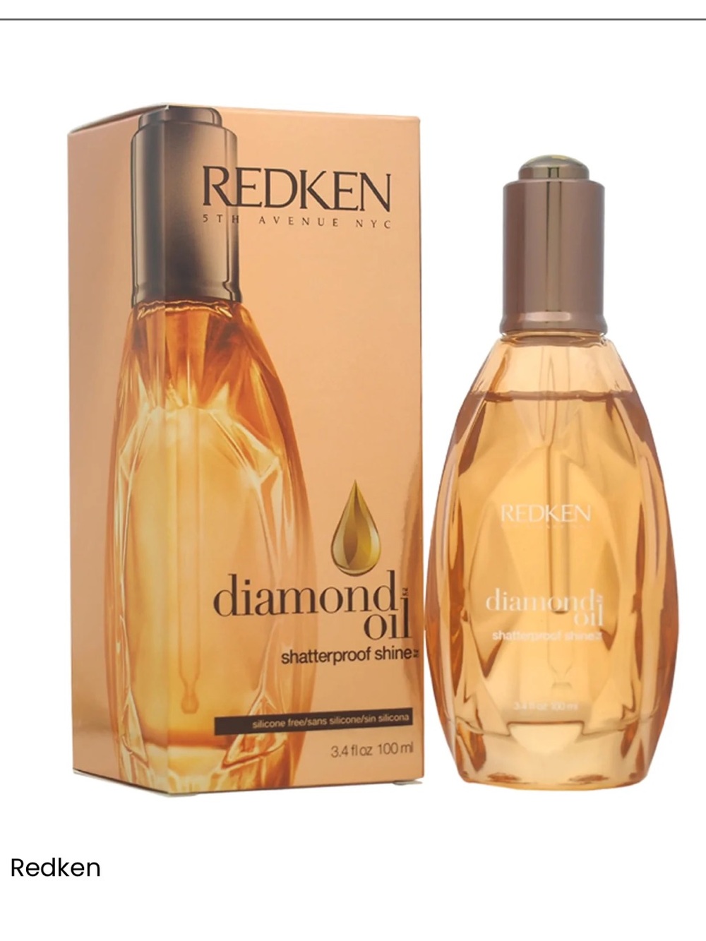 Redken Diamond Oil Hair Serum - Amber Gold Finish